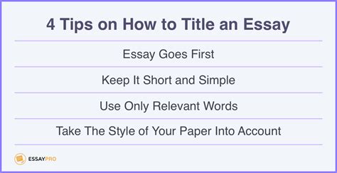 how to introduce a title in an essay: how do you choose the right title for your essay?